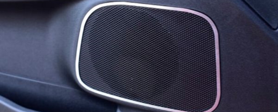 汽車室內(nèi)鋼板網(wǎng)材料的汽車用揚聲器格柵。